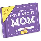 Knock Knock What I Love about Mom Fill in the Love Book Fill-in-the-Blank Gift Journal, 4.5 x 3.25-inches