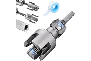 IMGJSX Integrated Internal & External Pipe Threading Tool, 2025 Upgraded Electric Drill Compatible Pvc Pipe Threader Kit, 1/2'' and 3/4'' Water pipe internal and external integrated threader (3/4" Pipe)