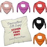 WIORUTI Custom Scarfs For Women Personalized Silk Scarf Square Neckerchief with Your Own Logo Photo Text Women's Shawl Gifts