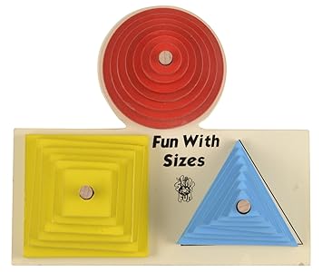 Skillofun Wooden Fun With Size Tower, Multi Color