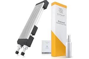 SCHAAF WOOD CARVING TOOLS Diamond Sharpening Stone Set, 2 Sided Fine/Coarse 1000/400 Grit Knife Sharpening Stone, Large Diamond Sharpening Plate Knife Sharpener, Afilador de Cuchillos, Adjustable Sturdy Base from Schaaf Tools