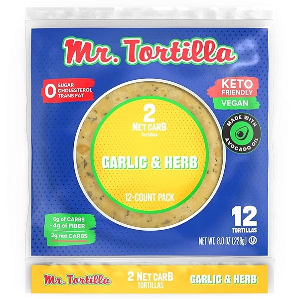 MR. TORTILLA LOW CARB KETO SOFT TACO SHELLS,...