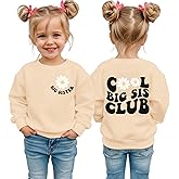 MULOIUDZ Big Sister Sweatshirt Toddler Girl Cool Big Sis Club Shirt Baby Announcement Pullover Crewneck Clothes
