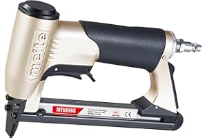meite Upholstery Stapler with Safety Trigger, for 20 Gauge 1/2-Inch Crown Staples, Heavy-Duty Pneumatic Staple Gun for Woodwo