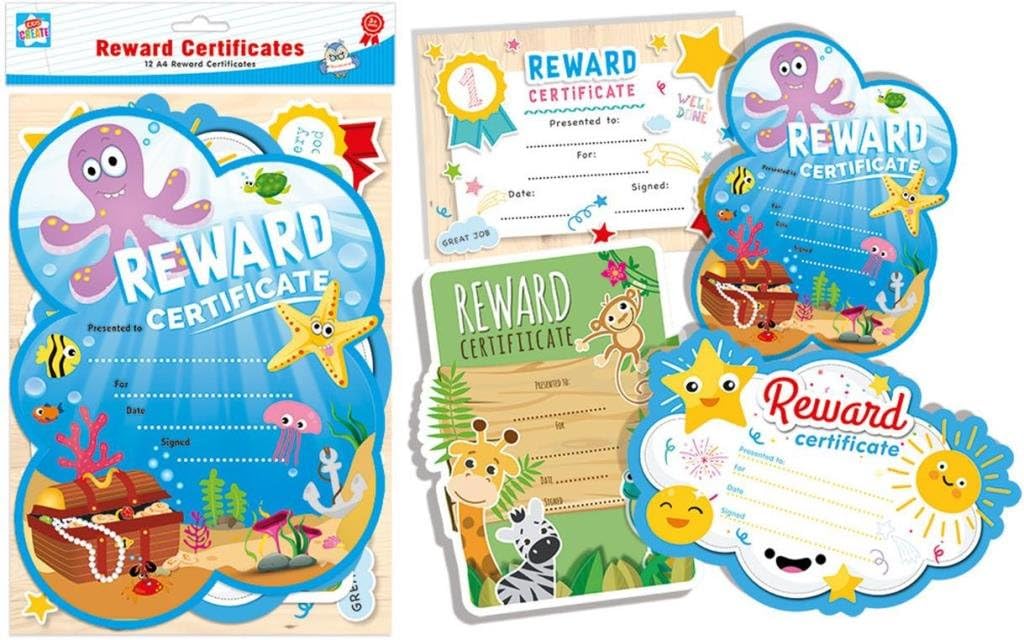 24 x A4 Childrens Reward Certificates