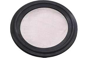 DERNORD 1.5" FKM Sanitary Gasket w/Stainless Screen - Tri Clamp Clover (150 Mesh)