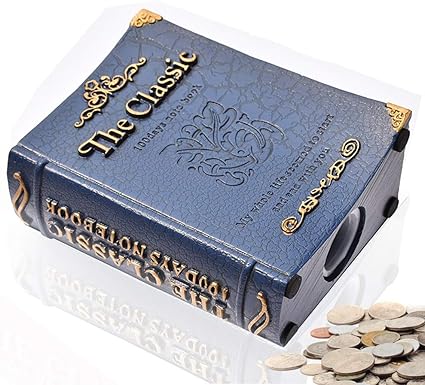 Digital Piggy Bank Counter Creative Piggy Bank Resin English Dictionary Book Shaped Piggy Bank Coin Bank Saving Money Collection Box Figurines Kids Birthday Gift Piggy Bank Money Banks Piggy Banks Amazon Co Uk