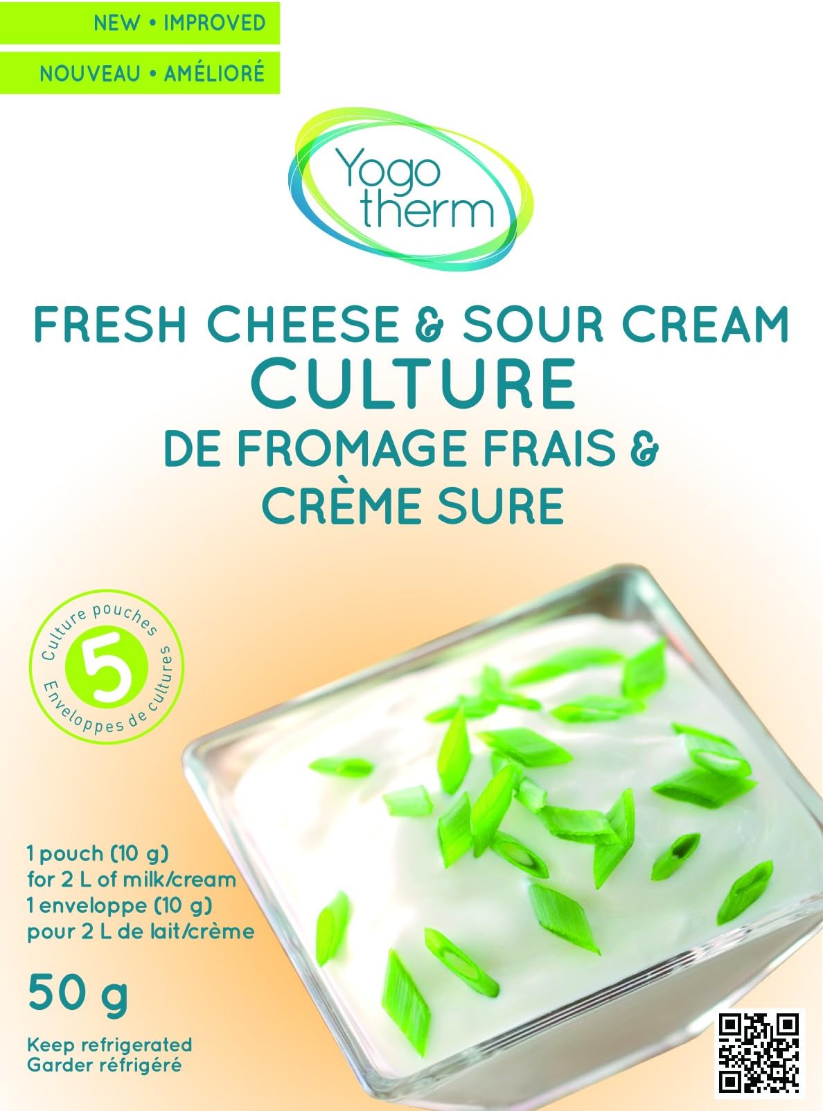 Yogotherm Probiotic Fresh Cheese and Sour Cream Culture Starter (3 Pack)