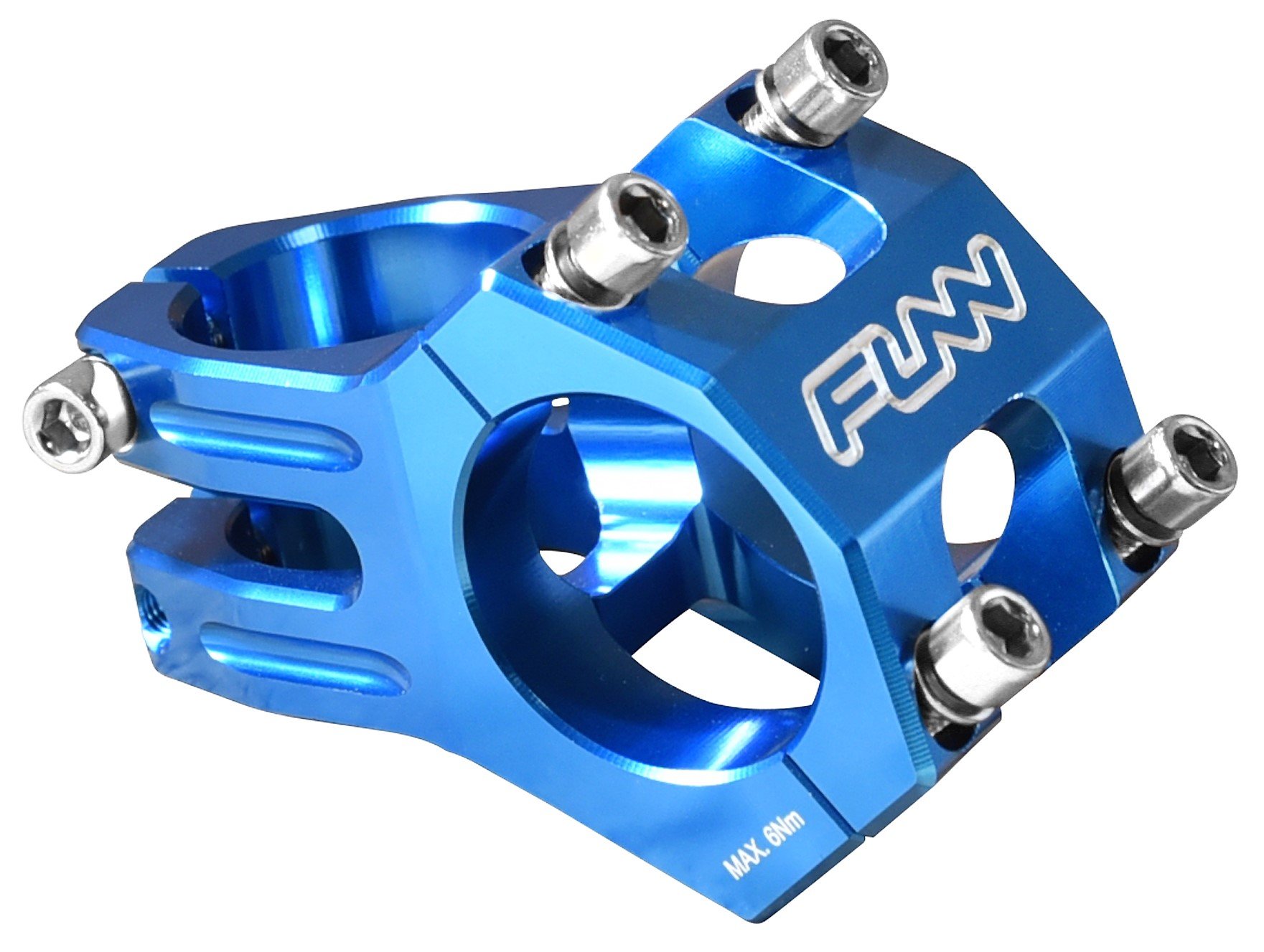 Funn Funnduro MTB Stem with 35mm Bar Clamp - The Ultimate Ultralight and Tough Alloy Bicycle Stem for Mountain Bike and BMX Bike, Length 45mm stem (Blue)