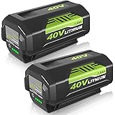 2Pack 7.5Ah OP40601 Replacement for Ryobi 40V Battery Compatible with Ryobi 40 Volt Battery Lithium OP4040 OP40401 OP4026 OP40261 OP4050 OP40201 Compatible with 40V Battery Power Tools (Green-2PC)