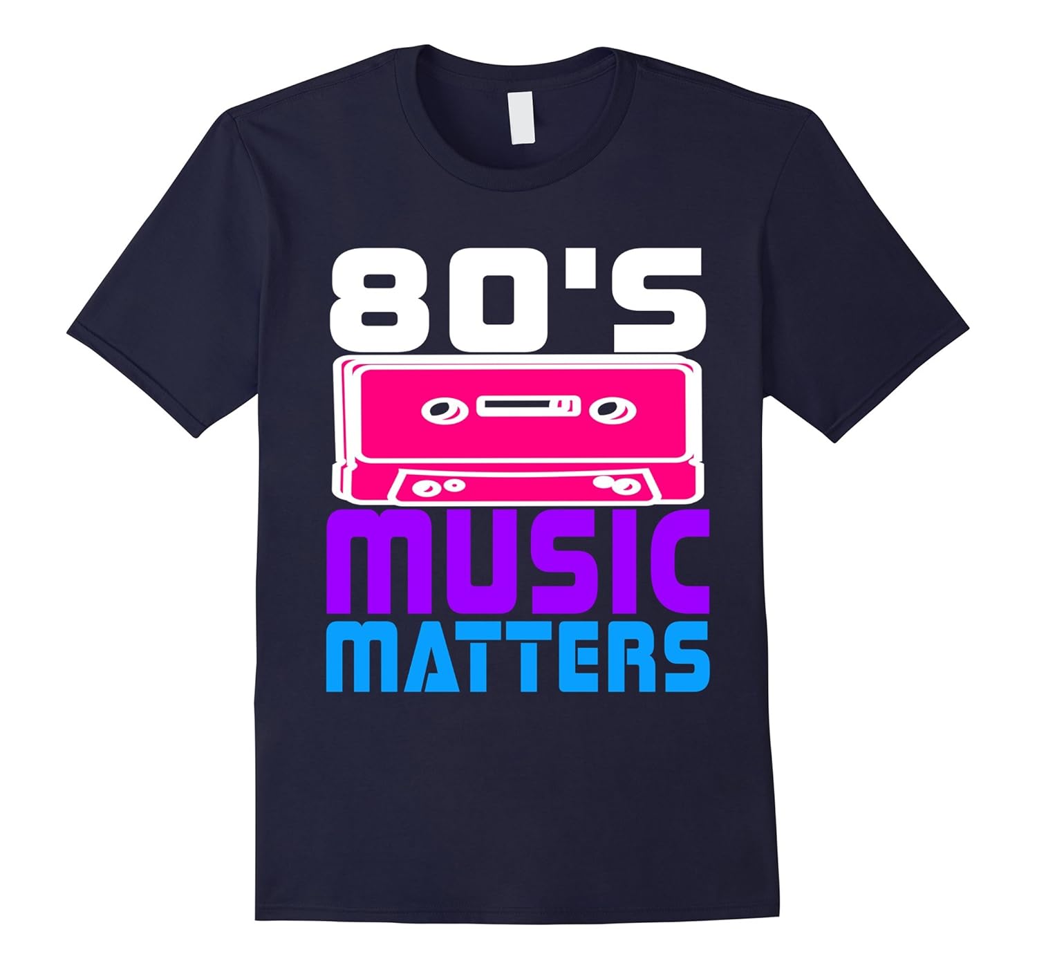 I Love 80s Tees 80's Music Matters Retro Neon T Shirt-ANZ