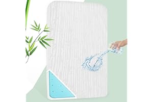 LUV4BABE Pack and Play Mattress Pad 38" x 26" for Playard Bedding, Waterproof Dual Sided Soft & Firm Pack n Play Mattress, Playpen Mattress with Non-Slip Removable Cover