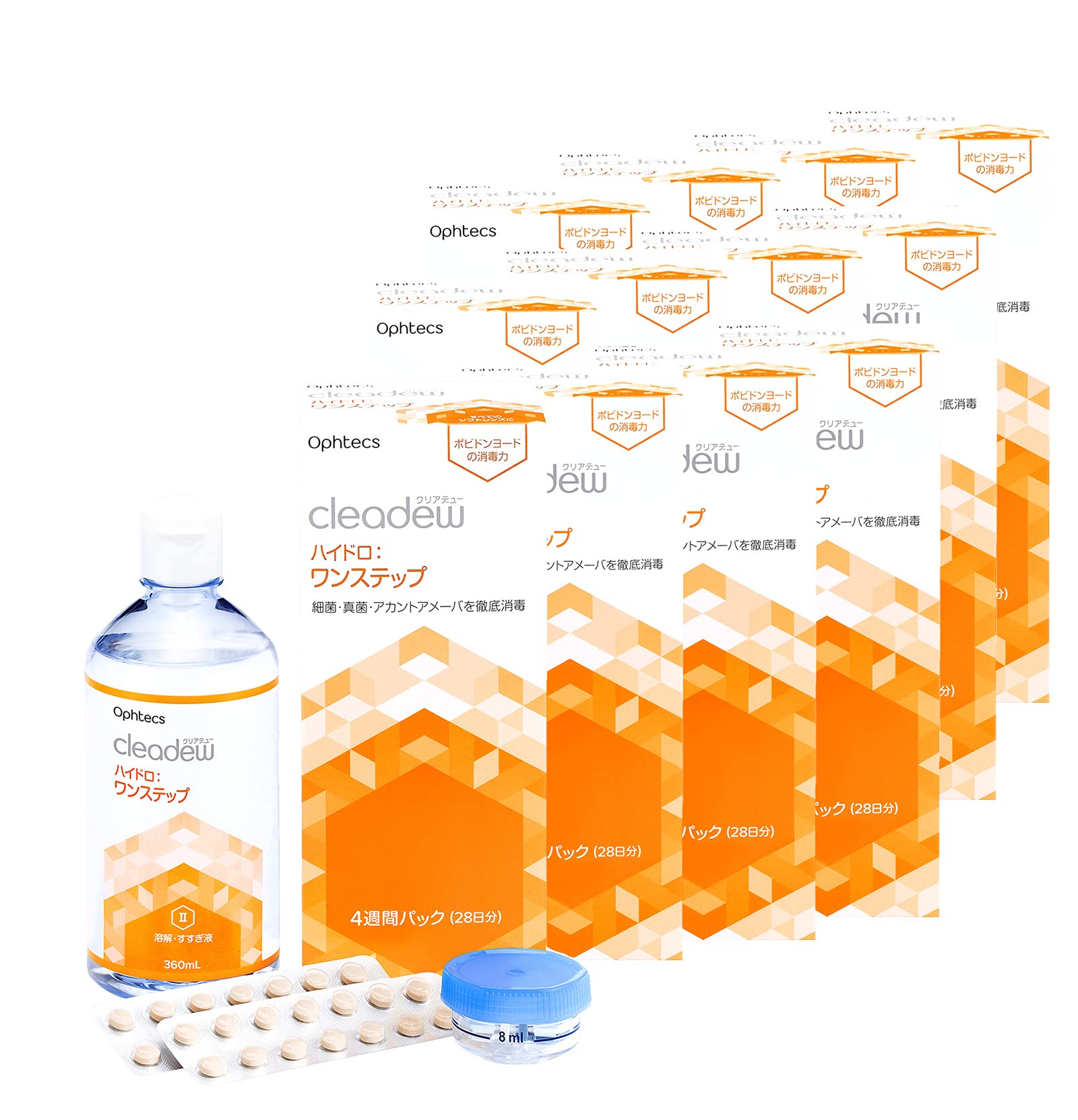 Cleadew オフテクス クリアデュー ハイドロ:ワンステップ 28日分 4週間パック 360ml 12箱セット商品画像
