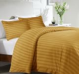 Moonlight20015 Double Duvet Set Reversible Stripes Ochre 200x200 cm view 2