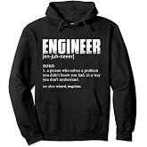 Engineer Definition T Shirt Funny Engineering Pullover Hoodie