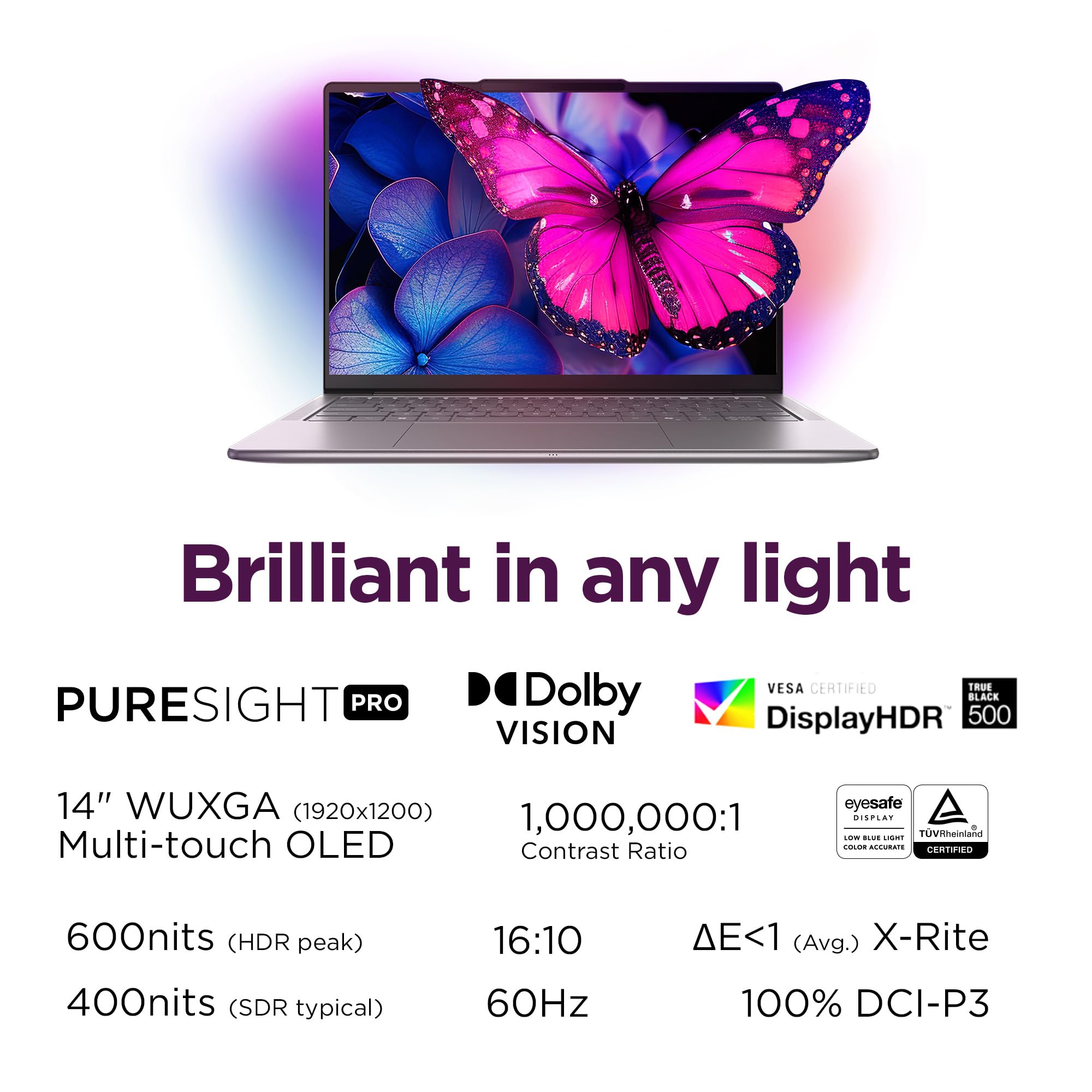 Lenovo Slim 7i Aura Edition - 2025 - Copilot+ PC - Core Ultra 7 Processor 256V - 14