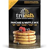 TruEats Pancake &amp; Waffle Mix: Low Glycemic, Protein &amp; Fiber Rich, Gluten &amp; Grain Free, Diabetic Friendly, Vegan Friendly, Dairy Free, Plant Based, No Sugar Added