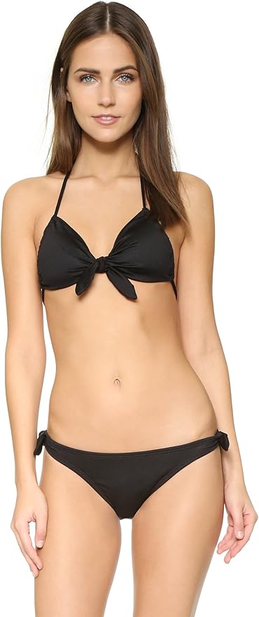 black tie front swimsuit