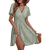 MixShe Sundresses for Women 2025 Floral Summer Elegant Beach Classy Fashion Casual Outfit Plus Size