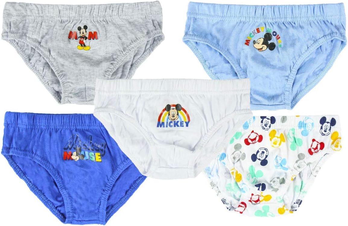 Disney Mickey Mouse Jongens Broek Multipack Van 5 100 Zachte Katoenen Broek Korte Boksers Slips Babyjongens Peuteronderbroek Kinderonderkleding 2 Tot 4 Jaar Amazon Nl
