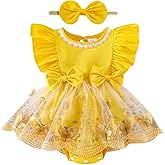 TOKIAGO Baby Girl Clothes Newborn Summer Outfits Butterflies Embroidery Tulle Ruffle Sleeveless Infant Romper 0-18 Months