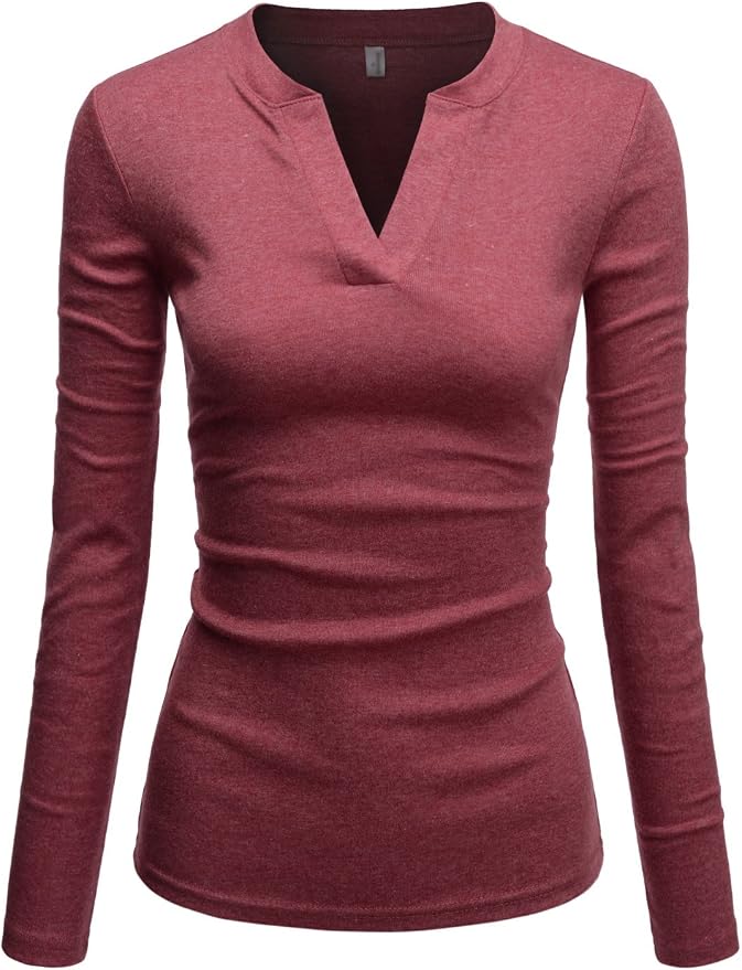 womens fitted long sleeve tee