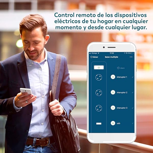 Garza Smarthome Regleta enchufe mltiple wifi inteligente con 4 tomas y 3 puertos USB compatible con Alexa y Google Home Base mltiple programable temporizador control remoto a travs de app