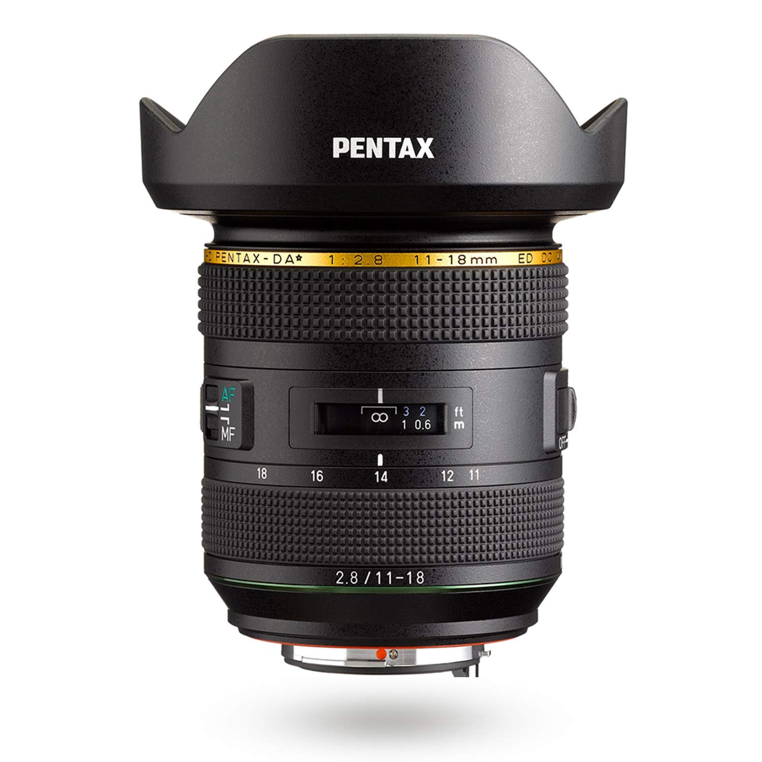 HD PENTAX-DA★11-18mmF2.8ED DC AW Lente con zoom ultra gran angular 17-27,5 mm (equivalente al formato de 35 mm) Resistente a todas las condiciones climáticas Imágenes extranítidas de alto contraste Sin destellos ni imágenes fantasma AF suave y silencioso