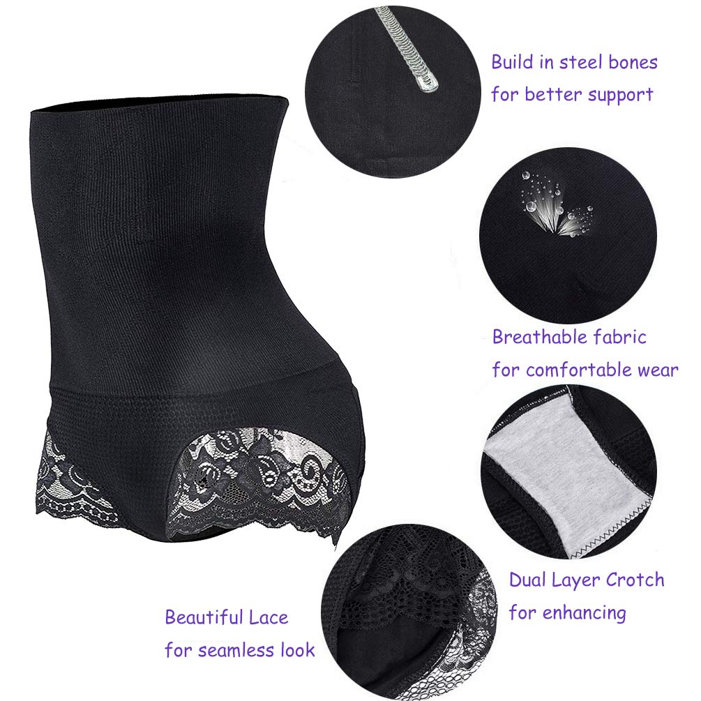 Larry&Marry Butt Lift Booster Booty Lift Panty Tummy Control Enhancer Body Shaper