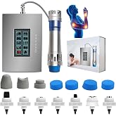 Shockwave Therapy Machine Extracorporeal Shock Wave Therapy Device 7in1 | Extracorporeal Shock Wave Therapy Device 7in1 Focused Shockwave Therapy Machine Pain Relief Home Use Body Feet Knees, Silver