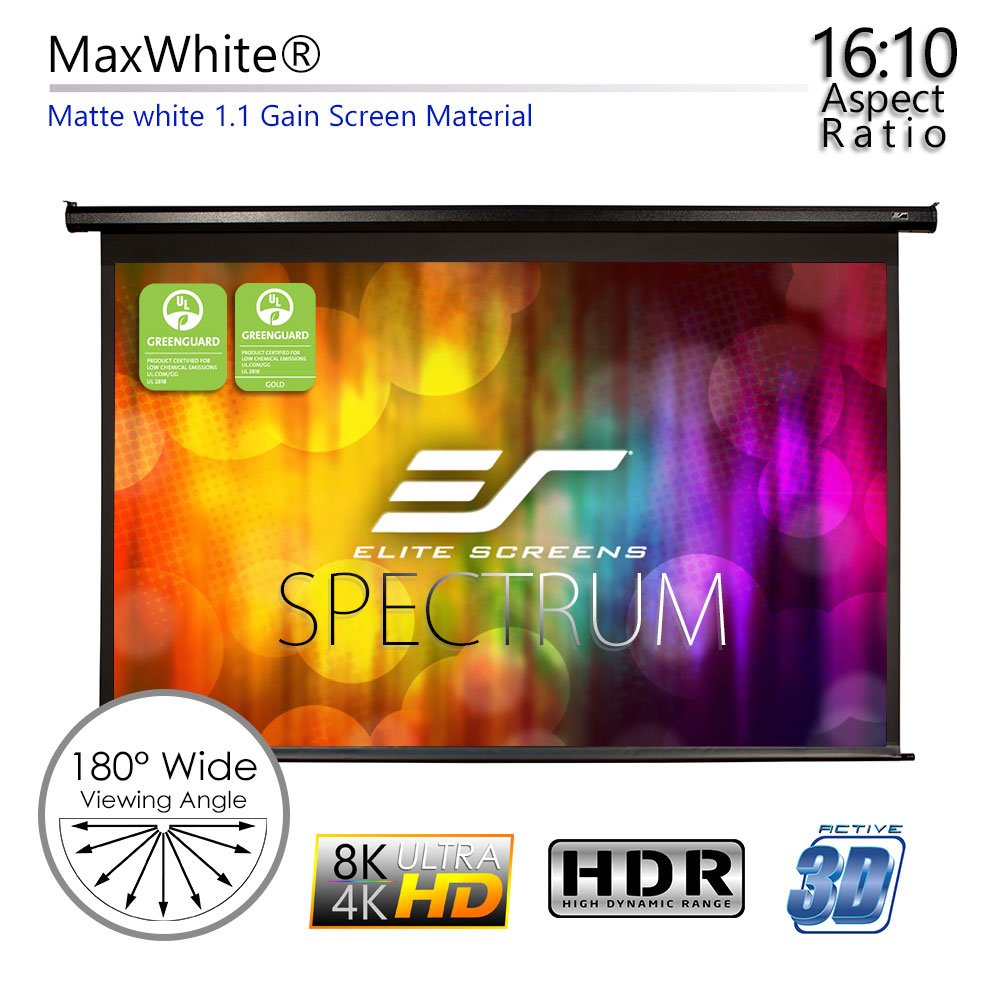Elite Screens Spectrum Electric Motorized Projector Screen with Multi