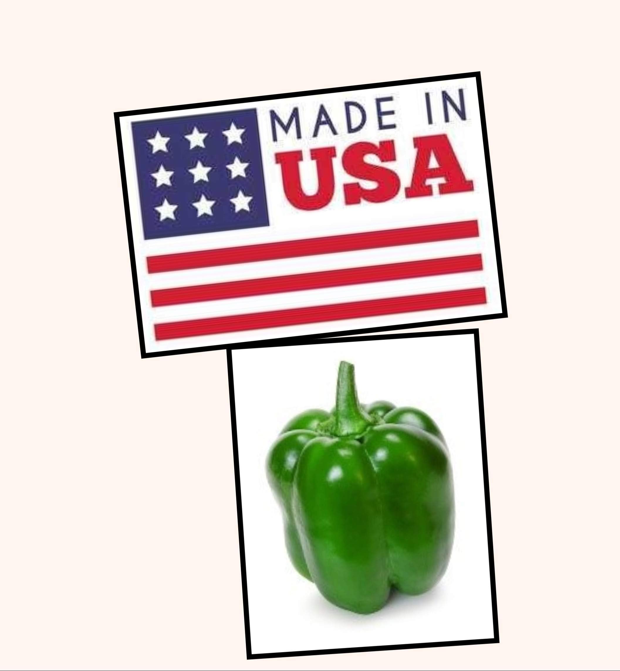 Green Pepper Seeds-Heirloom Variety-Green Pepper Yolo Wonder Seeds, USA Grown and Shipped from USA