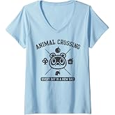 Womens Animal Crossing Everyday Is A New Day Logo Graphic V-Neck T-Shirt