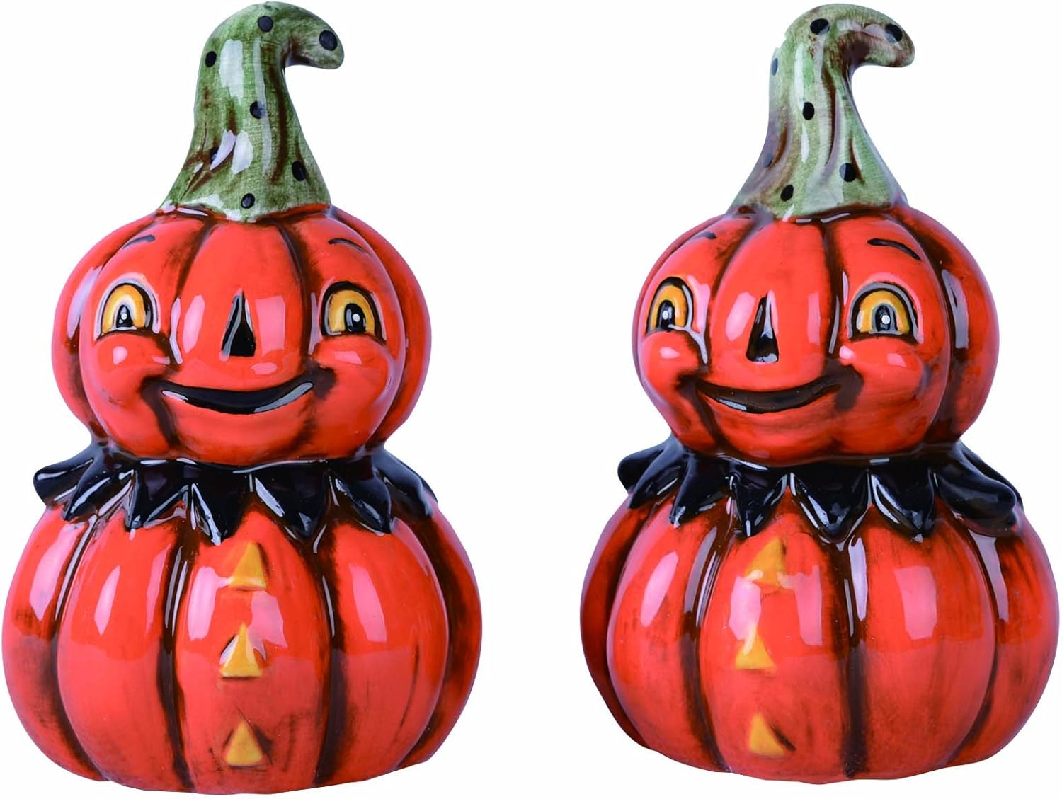 Transpac Vintage Pumpkin Salt &amp; Pepper Shaker Set Home