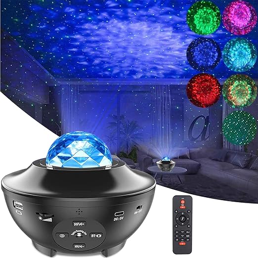 Projecteur Etoile De Nuit Aled Light Veilleuse Led Etoile Integre Bluetooth Haut Parleur Capteur De Son Controle Avec Telecommande Lampe De Projection Pour Bebe Enfants Chambre Decoration Maison Amazon Fr Luminaires Et Eclairage