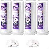 Towel Refills for Hot Face Towel Warmer, 80 Pcs Disposable Compressed Face Towels for Hot Towel Dispenser, Plant Fiber, 100% Viscose （Light Lavender Scent）