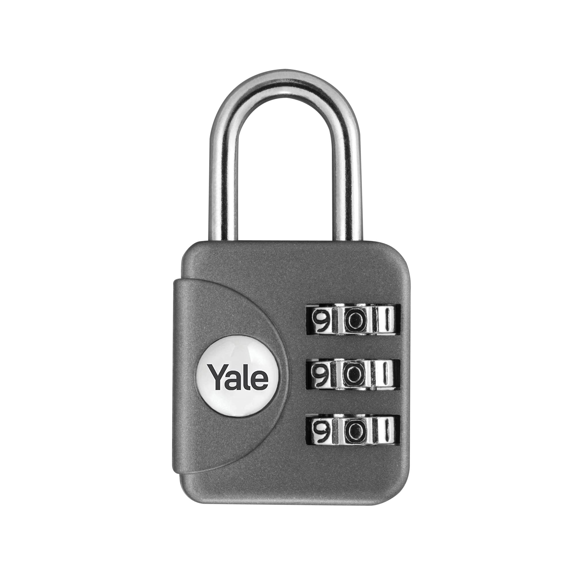 Yale - YP1/28/121/1G Standard Security Luggage Combination Padlock - Grey