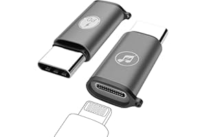 SOKUCI 2Pack for Lightning to USB C Adapter for iPhone 15 Pro Max Plus, Type C Charger Connector [Support PD Fast Charging & Data Transfer] for iPad Pro Air/Samsung Galaxy S24 S23 (Not for Audio&OTG)