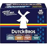 Dutch Bros Flavored Variety Pack, 60 Count, Medium Roast, Coffee Pods
