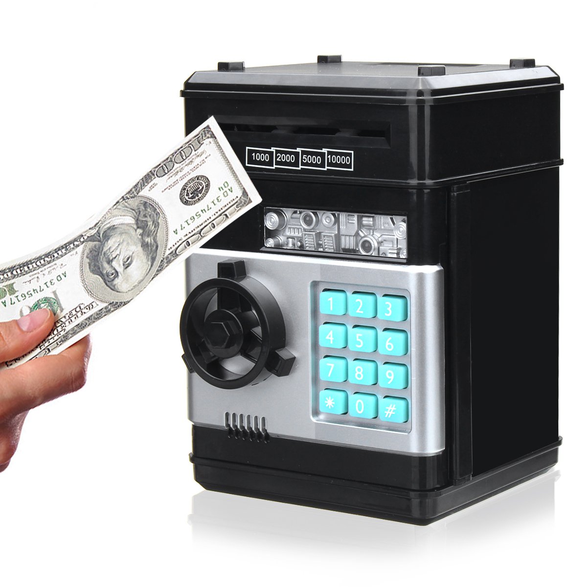 SAFETYON Cash Box with Combination Lock Safe Money Lock Box Store Your Money, Petty