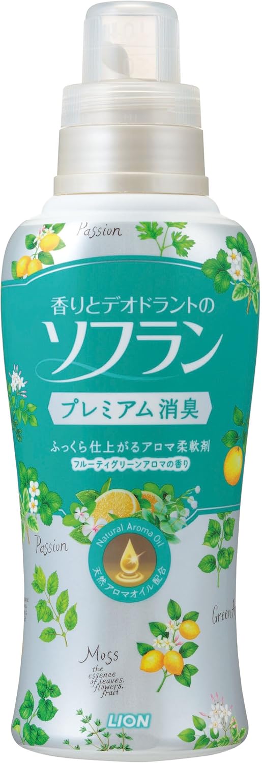 Amazon 香りとデオドラントのソフラン 柔軟剤 プレミアム消臭 フルーティグリーンアロマの香り 本体 6ml ソフラン プレミアム消臭 液体柔軟剤