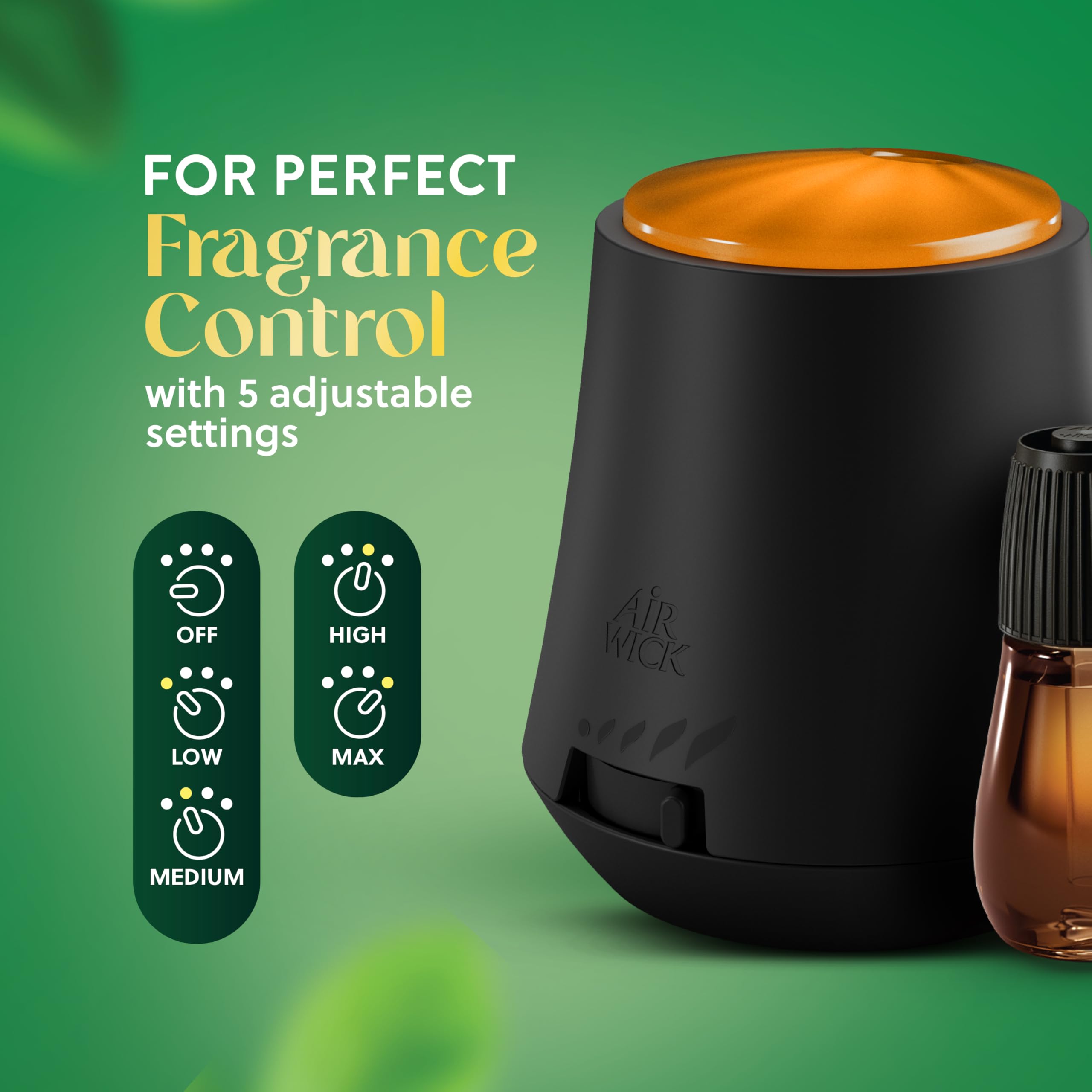 Air Wick Essential Mist Diffuser, Essential Oil Diffuser, Air Freshener for Home, Long Lasting Scent Diffuser, Portable & Cordless, Waterless Diffuser, Home Fragrance Products, 1 ct