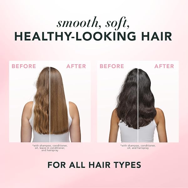 HERBAL ESSENCES CONDITIONER, ROSE HIPS + PASSIONFRUIT – SMOOTH COLLECTION, SHINY HAIR WITH VITAMIN E & JOJOBA, SAFE FOR COLOR TREATED HAIR, FLORAL SCENT, CRUELTY-FREE, DERMATOLOGIST-TESTED, 29.2 FL OZ