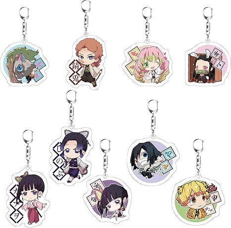 Amazon 鬼滅の刃 キーチェーン キーホルダー ペンダント セット 炭治郎 禰豆子 伊之助 我妻 善逸 義勇 日常 コスチューム道具 萌えグッズ アニメバッグ 携帯 鍵 自動車 飾り イベント グッズ Noldares 人気 記念日 プレゼント コスプレ 仮装 通販