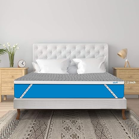 Durfi Mattress Topper Firm 2 Inch Orthopedic Queen Size Memory Foam In Grey 78x60x2 Inch Memory Foam Amazon In Furniture Queen Size Firm Memory Foam Mattress