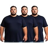 Men’s Big and Tall Shirts 100% Cotton Casual Tee Ultra Soft Breathable Short Sleeve T-Shirts Classic Basic Tops XL-6XL