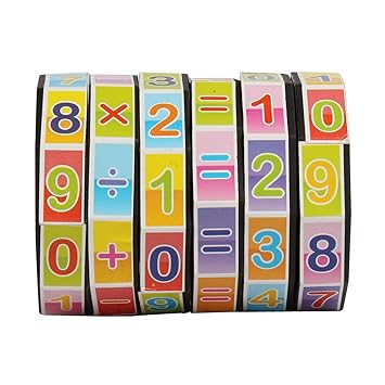 Planet of Toys Hexagonal Prism Numbers Puzzle for Kids, Children