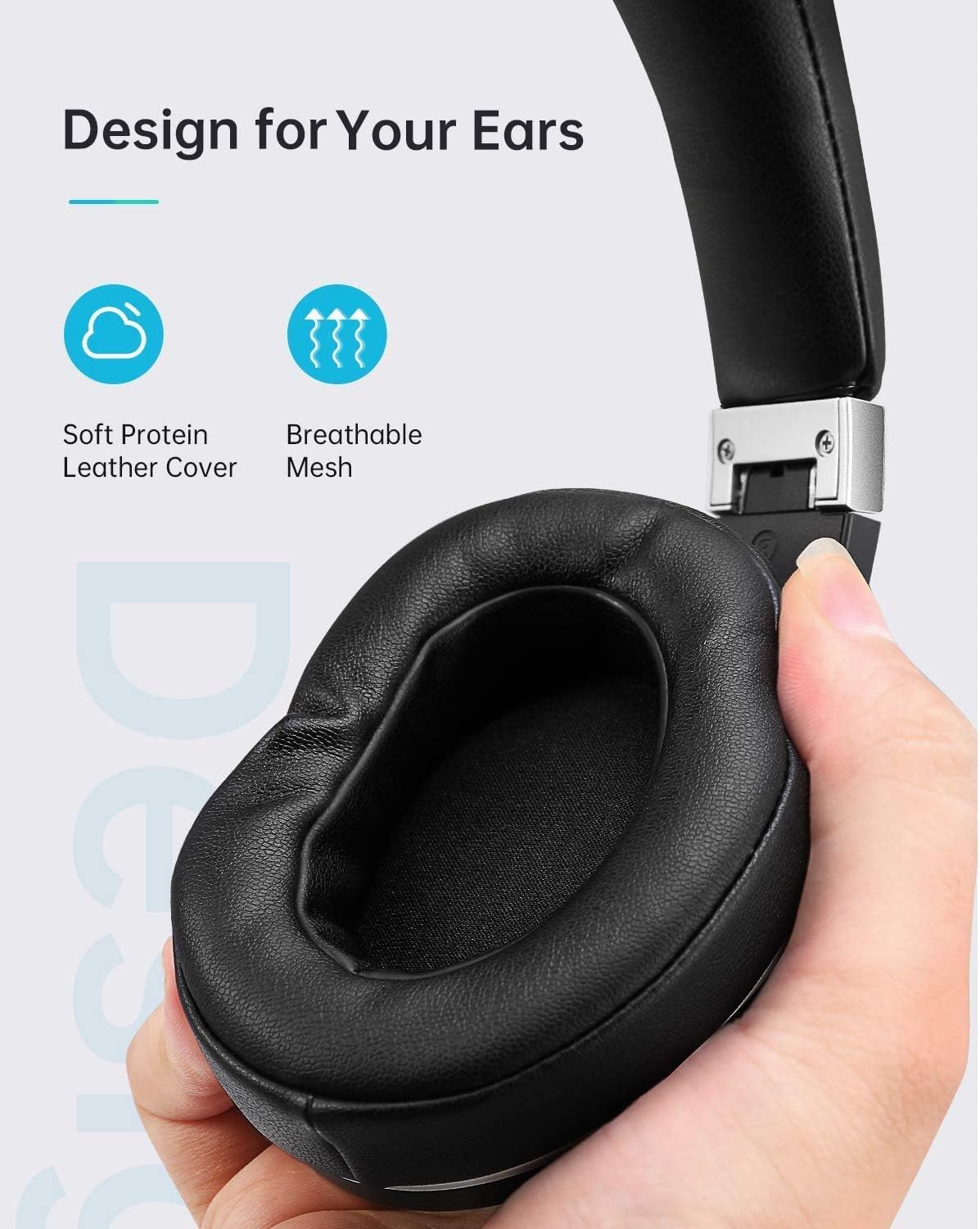 Hybrid Active Noise Cancelling Headphones, VANKYO C751 Over Ear Wireless Bluetooth Headphone with CVC 8.0 Mic, Deep Bass, Hi-Fi Sound, Comfortable Protein Earpads, 30H Playtime for TV, PC, Cellphone: Home Audio & Theater
