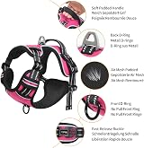 HEELE Dog Harness Small Reflective No-Pull Soft Handle Rose S view 3