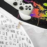 Loussiesd Teens Gamepad Bedding Set Duvet Cover 3Pcs Watercolor Tie Dye view 6